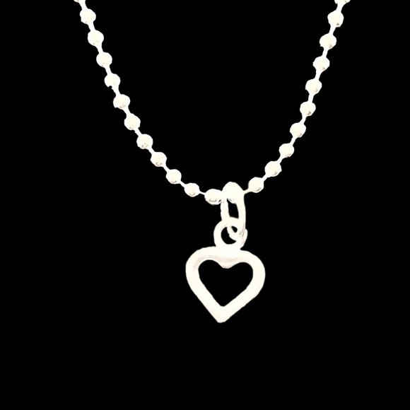 NEW Anklet 925 Sterling Silver Chain and Heart Charm - Picture 1 of 5